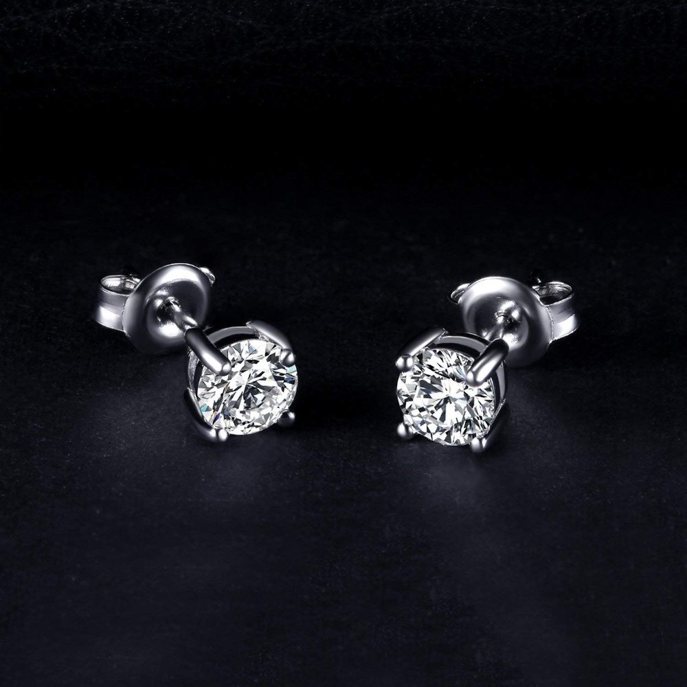 Elegant Silver Stud Earrings